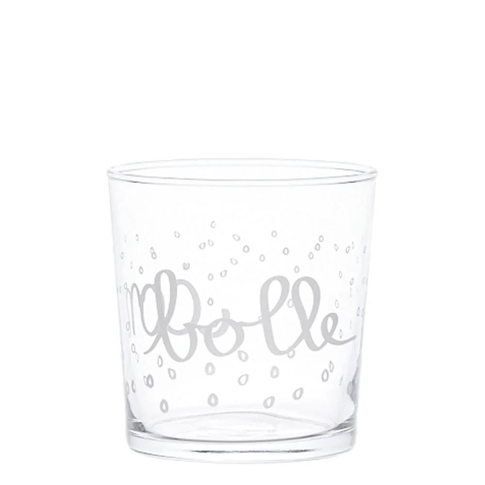 Bicchiere in vetro con decoro - Varie Scritte - immagine 9