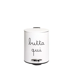 Pattumiera 5L "Butta Qui"