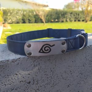 Collare cane Naruto coprifronte della foglia
