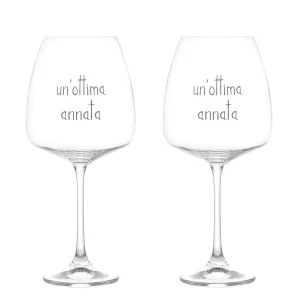 Set 2 Calici Vino "Un' ottima annata"
